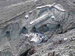 氷河の入り口